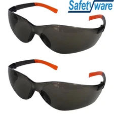 2x Safety Glasses Anti Fog UV Tinted Dark Goggles Eye Protection Sunglasses Bulk