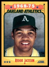 Reggie Jackson 1988 Score #500 Athletics MLB READ FREE SHIPPING AutographDen