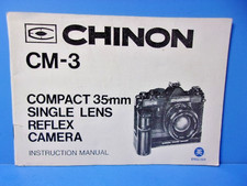 Chinon CM-3 Compact 35mm Single Lens Reflex Camera Instruction Manual Original