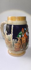 Chope à Bière 50 cl Allemande motifs en reliefs Décoration de cuisine vintage