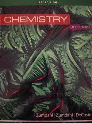 Chemistry AP Edition, 10th - Hardcover, by Zumdahl - Acceptable