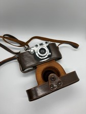 Vintage Leica IIIc 35mm Rangefinder Film Camera w/ Leitz Lens   Shutter Works