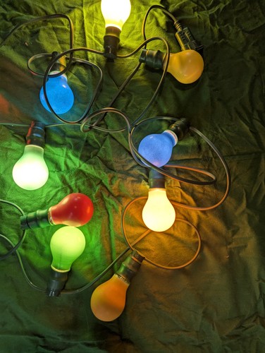 Vintage Decorlamp 10 string outdoor garden party BBQ Xmas lights filament bulbs - Picture 3 of 21