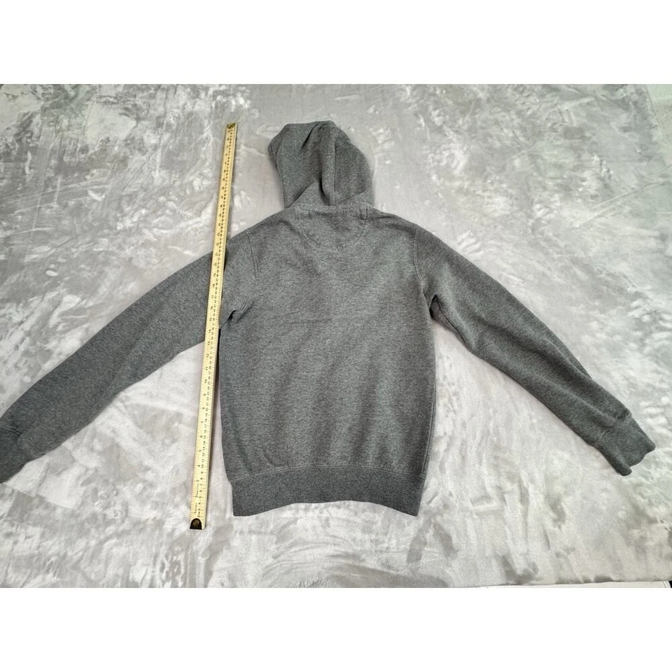 Jaqueta polo masculina Assn tamanho XS com zíper completo cinza forrada de lã EUA - Imagem 4 de 4