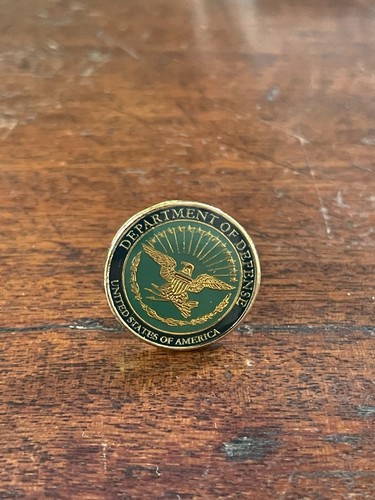 Department of Defense Cuff Link just one metal vintage handsome historic