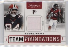 2012 Playoff Prestige Team Foundations Materials Prime 16/49 Roddy White 15w6