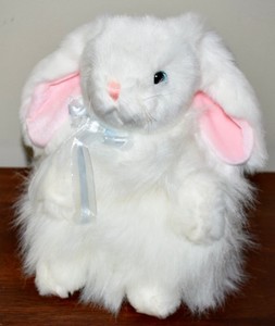 Ty Vintage Classic Fluffy White Rabbit 2000