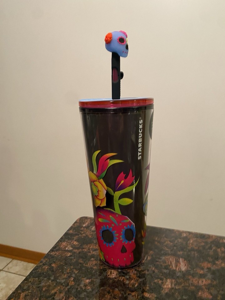 Starbucks Day Of The Dead 2025 Dia De Los Muertos Tumbler With Straw Starbucks day of the dead 2025 dia de los muertos tumbler with straw