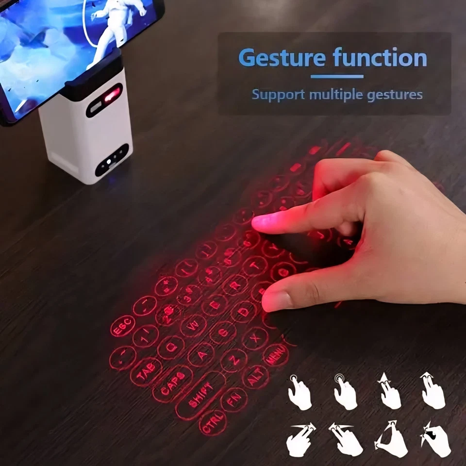 Laser Projection Keyboard - Mouse- Powerbank- phone holder- wireless (new model) - Image 2 of 4
