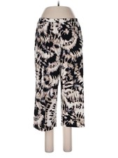 Nina Leonard Women Ivory Casual Pants L