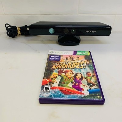 Xbox 360 Black Kinect Sensor Bar Model 1414 ^ Kinect Adventues! Game - Tested
