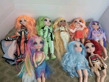 Large Lot Of Rainbow High Dolls - 19 dolls, clothes, accessories shoes, Furnitu