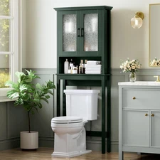 Over the Toilet Storage Cabinet, over Toilet Storage with Glass Doors and Adjust