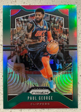 2019-20 Panini Prizm #185 Green Prizm Paul George Los Angeles Clippers NBA