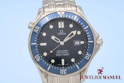 Omega Seamaster Diver 300 M 25418000 Blue Stainless Papers 41mm