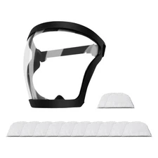 Anti-fog Shield Safety Full Face Super Protective Head Cover Transparent Mask 