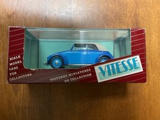 Vitesse 1:43 Volkswagen 1949 Closed Cabriolet Diecast Car Blue Beige