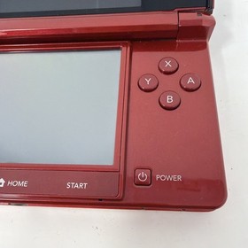 Nintendo 3DS Flame Red Handheld Console System CTR001 Mint Condition Barely Used