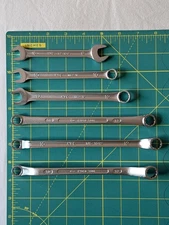 KTC Wrench, 10 & 12 mm, Open, Box, & Combination, Set of 6 (Made in Japan)