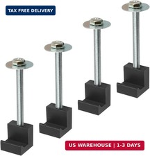 4Pcs Truck Tool Box Mounting Kit - Upgraded J Hook Crossover Black