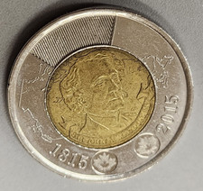 1815-2015 CANADA TWO 2 DOLLARS JOHN A. MACDONALD TOONIE COIN #2