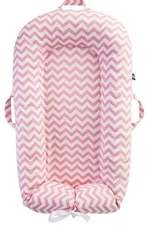 Ibrafashion Newborn Lounger Cover Pink Chevron 100% Cotton