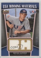 2009 Upper Deck Signature Stars USA Winning Materials 72/499 Bryce Harper 7w7
