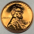 1957 Gem Proof Lincoln Wheat Back Penny US Coin Cents Deep Mirror Finish -3308