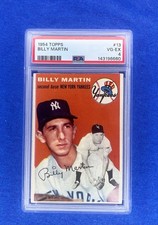 1954 Topps Billy Martin #13 PSA 4