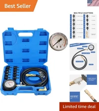 Oil Pressure Tester Tool, Gauge kit, 0-140 PSI ...
