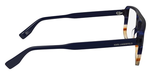 Karl Lagerfeld KL6156 Brille Herren Blau/Gestreift Braun 58mm Neu 100% Original - Bild 5 von 7