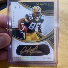 2025 Panini Immaculate Antonio Freeman Eye Black Autograph /10 Packers Auto