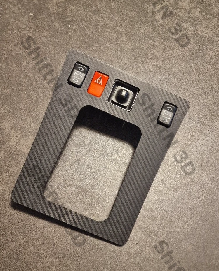 Cuadro de mandos Mercedes W201 190E consola central Carbon Look mate - Imagen 2 de 4