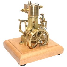 Modellino motore a vapore Minitool M31 1:8, monocilindrico in ottone, stelo a doppio effetto T