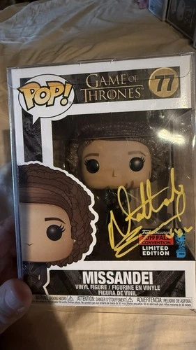 NATHALIE EMMANUEL SIGNED MISSANDEI FUNKO POP 77 GAME OF THRONES JSA COA AUTO