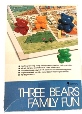 VTG Learning Resources Three Bear Family Fun, Counting Town Game School Complete