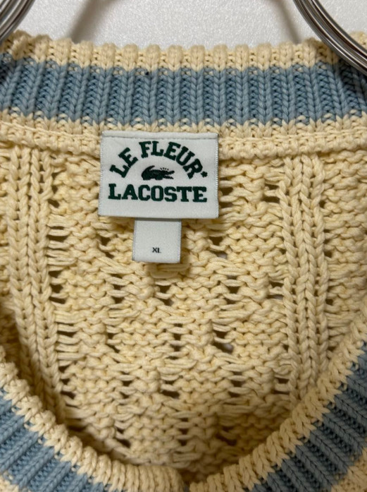 Lacoste × Golf LE FLEUR Collaboration Knit Cardigan Jacket Size XL thumbnail 5