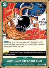 Gum-Gum Elephant Gun UC Carrying On His Will OP13-038 NM 2025