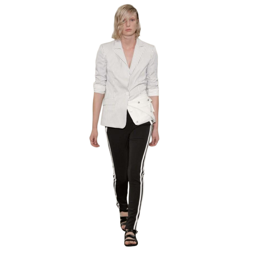 Dion Lee S/S 2014 Line II Black Striped Pants Minimalist Quiet Luxury Academia