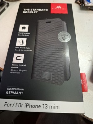 Black Rock Handyhülle Tasche Booklet, schwarz, für iPhone 13 mini, 217006