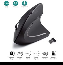 Ergonomic Bluetooth Wireless Mouse Dpi Switch USB Comfortable Gaming Mouse