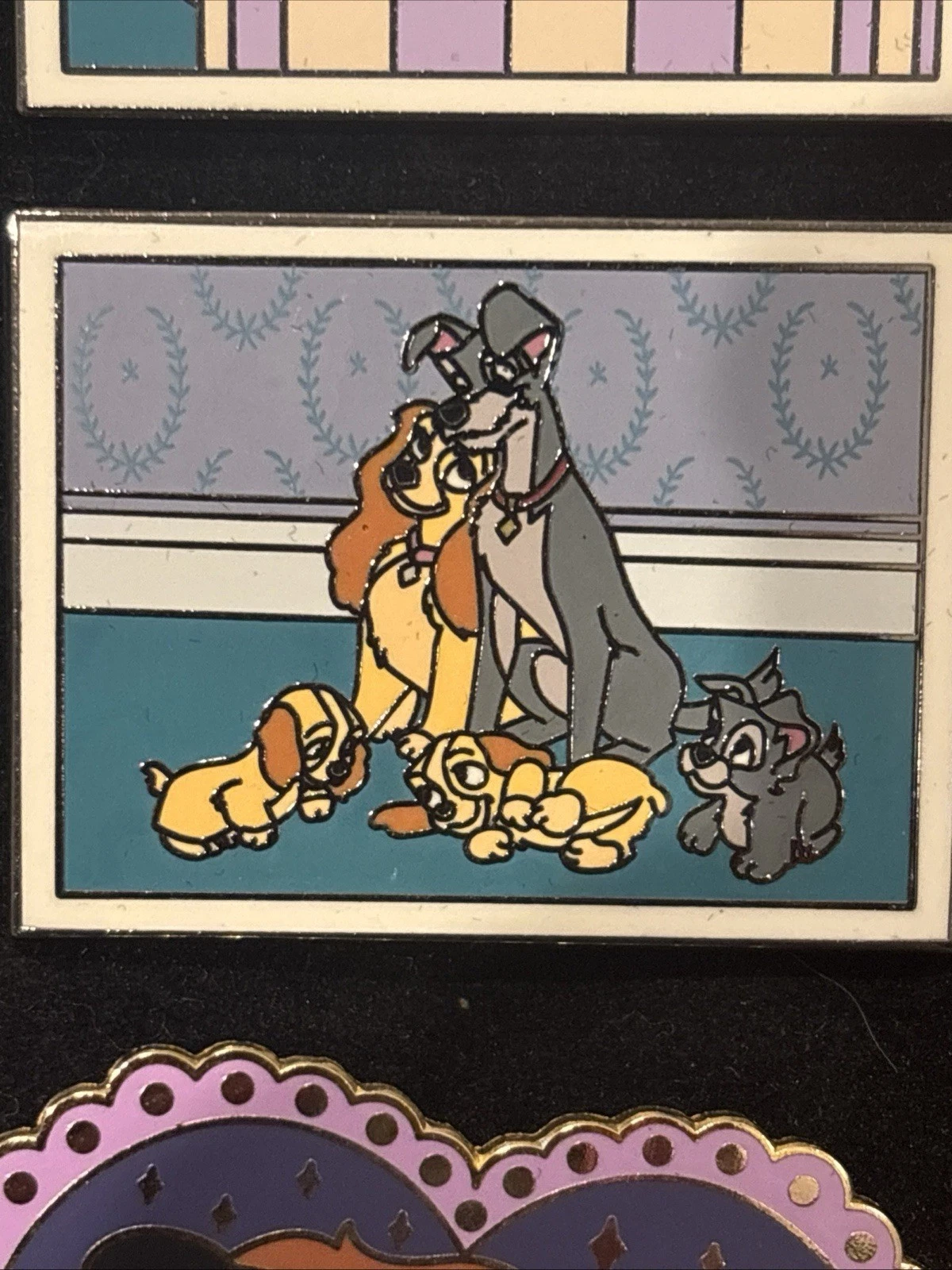 Disney Pin Lady & The Tramp Family Portrait Mystery Film Puppies Scamp