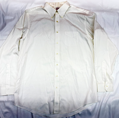 #ad Brooks Brothers Madison Fit Non Iron White Dress Shirt Men’s 17 37 Button Front $10.00