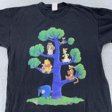 Vintage Disney Winnie the Pooh Shirt Mens L/XL Graphic Tigger Made in USA 90s