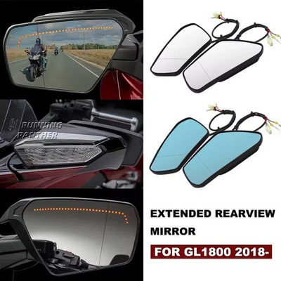 Neue Verlängerung konvexe Spiegel mit sequentiellem Blinker für Honda Gold Wing GL1800