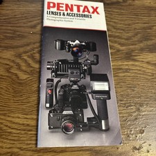 Pentax Cameras LENSES and Accessories Catalog Circa 80s