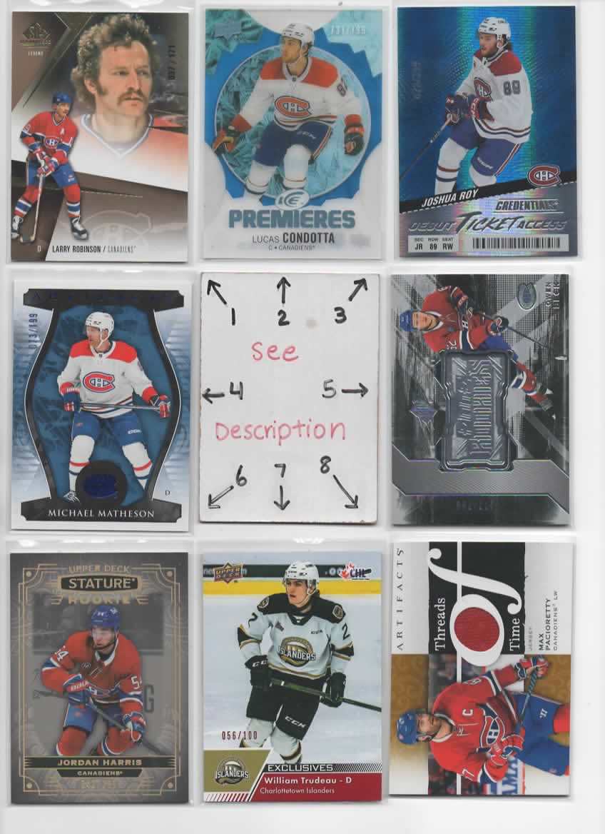 Montreal Canadiens * SERIAL #'d Rookies Autos Jerseys * Price Roy Lafleur Koivu