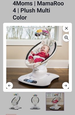 4moms mamaRoo4 automatische Babywippe mit Musik - Grau