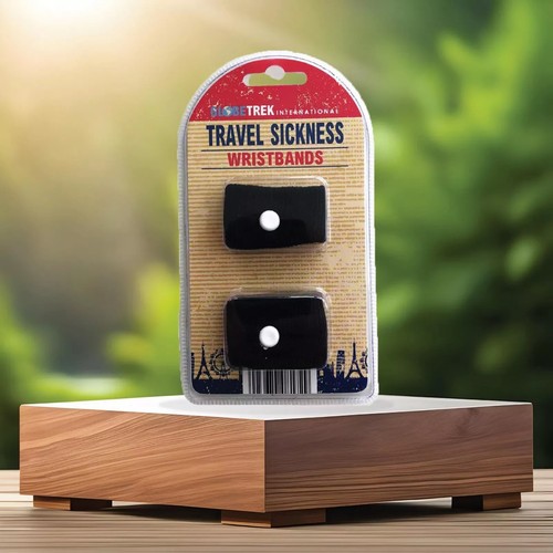 Travel Sickness Wristband Anti Nausea Morning Sickness Motion Car Plane Sea - Picture 3 of 8