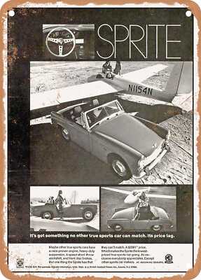 METAL SIGN - 1969 Austin Healey Sprite Its Got Something Vintage Ad